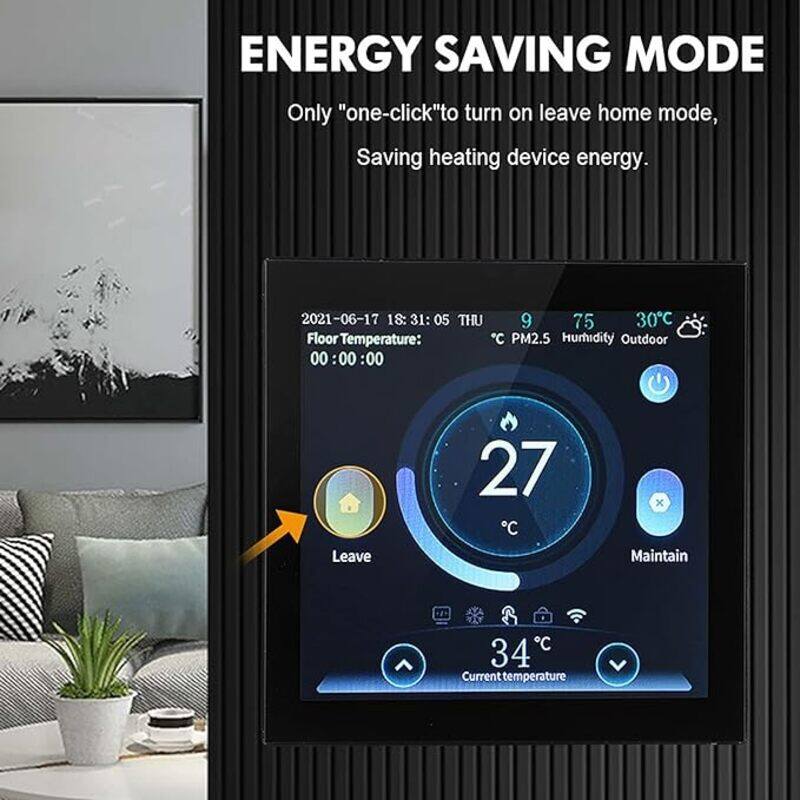 Aqara S3 Smart Zigbee LED Thermostat Touch Screen Panel Voice Remote Control Support Sensing